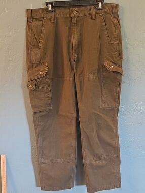 Carhartt Rugged Brown Cargo Pants with Utility Pockets